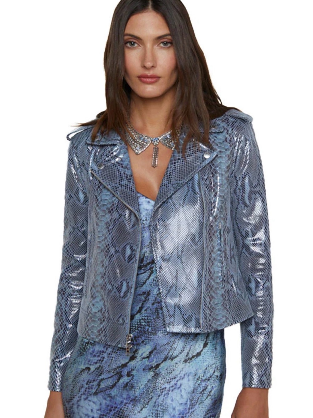 L'AGENCE
Biker Jacket In Animal Print